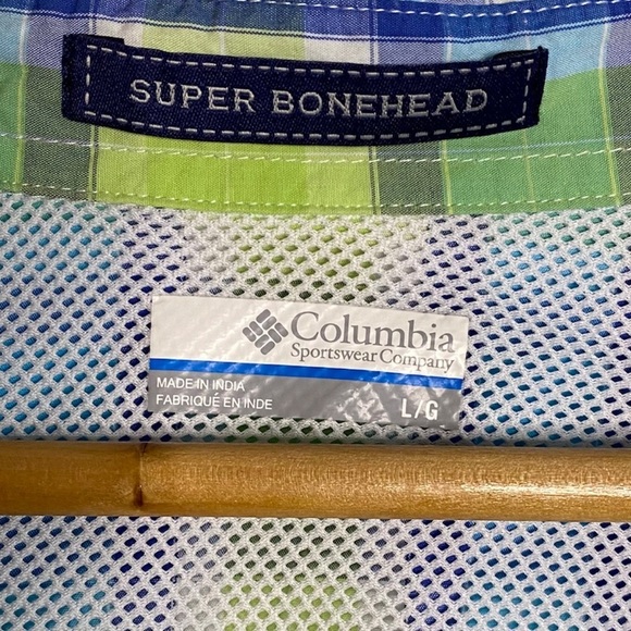 Columbia PFG Super Bonehead Omni Shade Button Up Long Sleeve Collared Shirt L - Picture 3 of 15